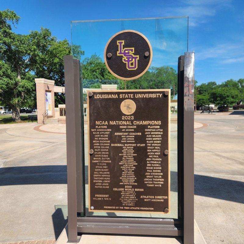 2023 National Champions Marker. Click for full size. 2023 National Champions Marker image. Click for full size.