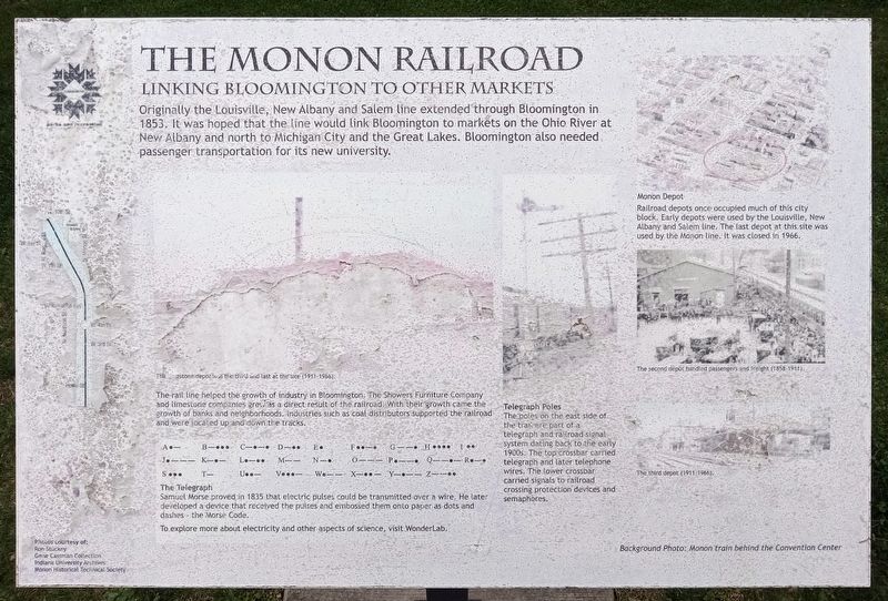 The Monon Railroad Marker image. Click for full size.