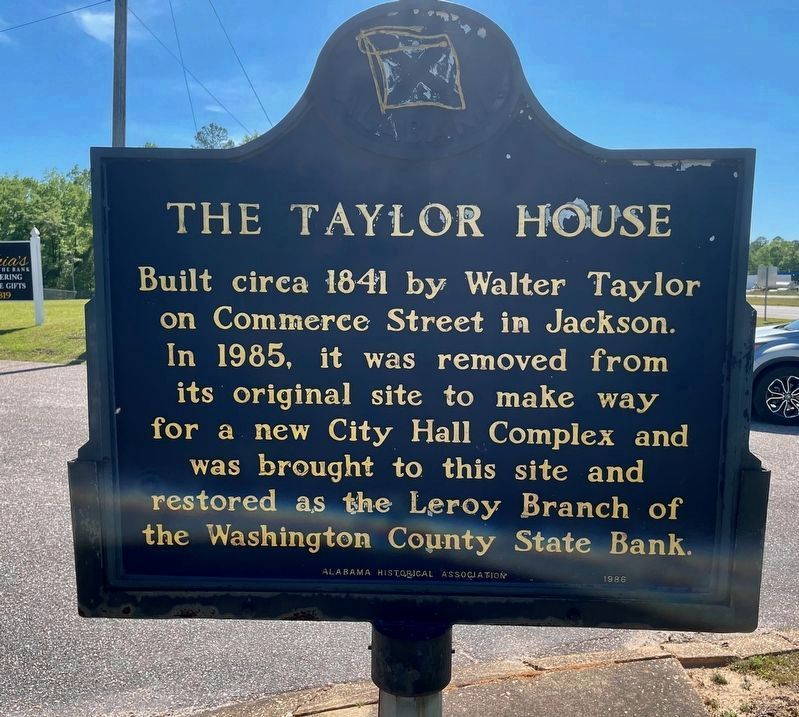 The Taylor House Marker. Click for full size. The Taylor House Marker image. Click for full size.