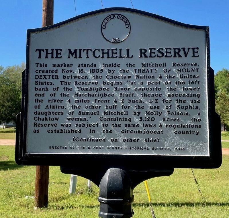 The Mitchell Reserve Marker. Click for full size. The Mitchell Reserve Marker image. Click for full size.