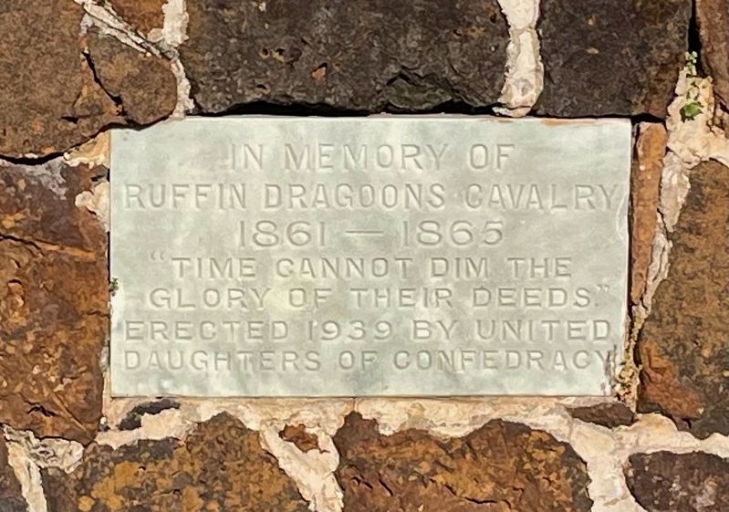In Memory Of Ruffin Dragoons Cavalry Marker image. Click for full size.