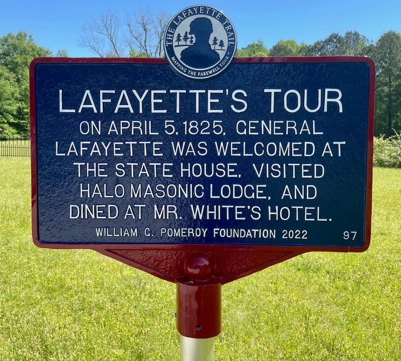 Lafayette's Tour Marker image. Click for full size.