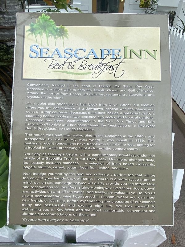 Seascape Inn Bed & Breakfast Marker image. Click for full size.