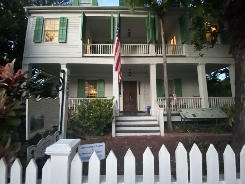 Audubon House and Tropical Gardens Marker. Click for full size. Audubon House and Tropical Gardens Marker image. Click for full size.