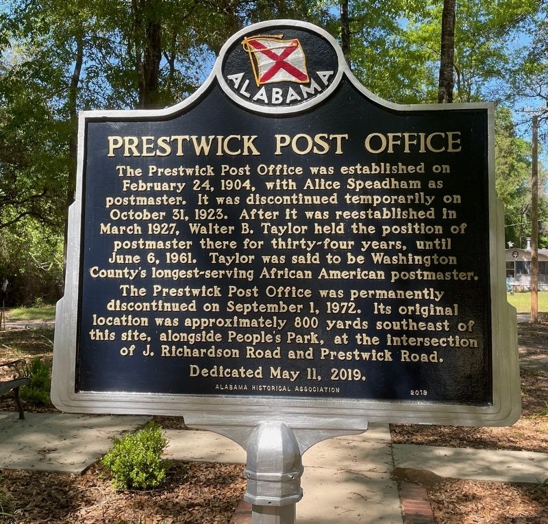 Prestwick Post Office Marker image. Click for full size.