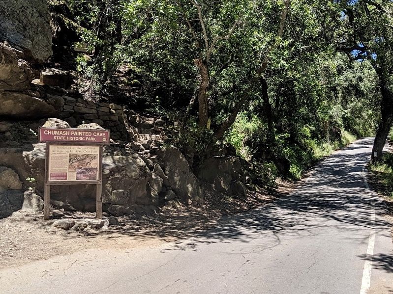 Chumash Painted Cave Marker. Click for full size. Chumash Painted Cave Marker image. Click for full size.