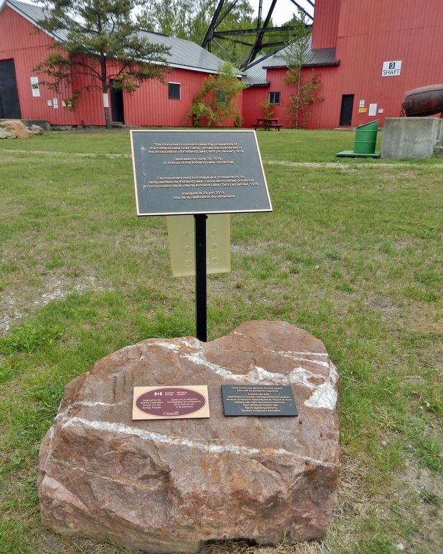 Kirkland Lake Centennial Monument. Click for full size. Kirkland Lake Centennial Monument image. Click for full size.