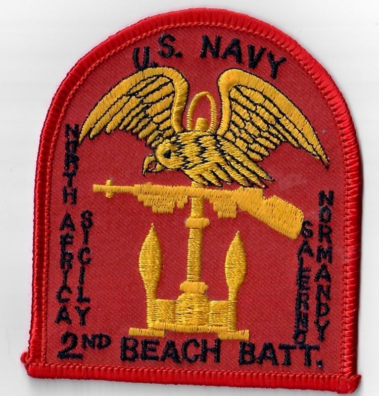 Second Naval Beach Battalion Commemorative Patch image. Click for full size.