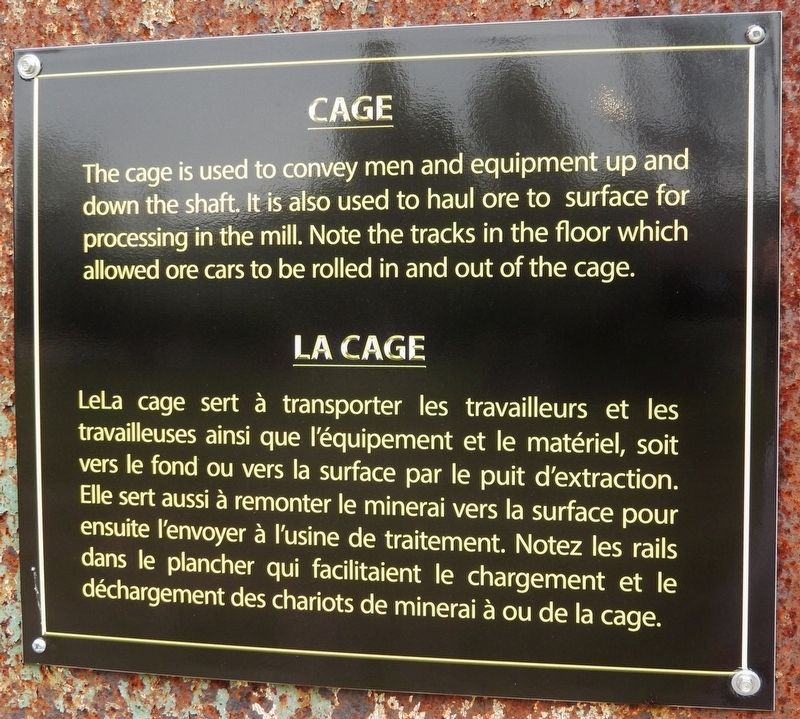 Cage / La cage Marker. Click for full size. Cage / La cage Marker image. Click for full size.