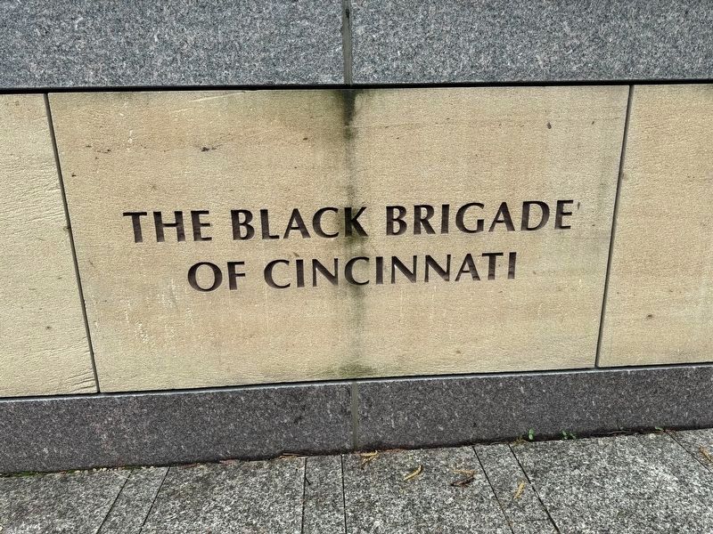 The Black Brigade of Cincinnati Marker image. Click for full size.