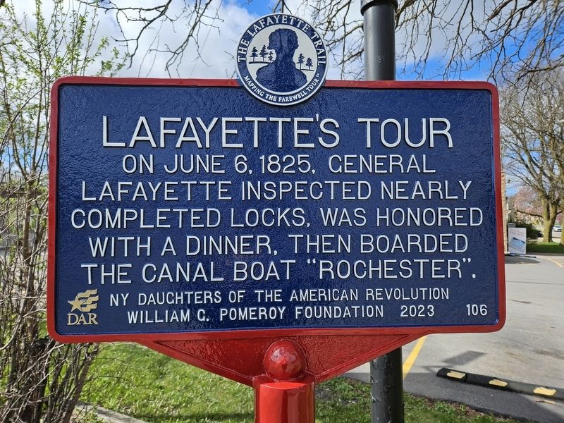 Lafayette's Tour Marker. Click for full size. Lafayette's Tour Marker image. Click for full size.