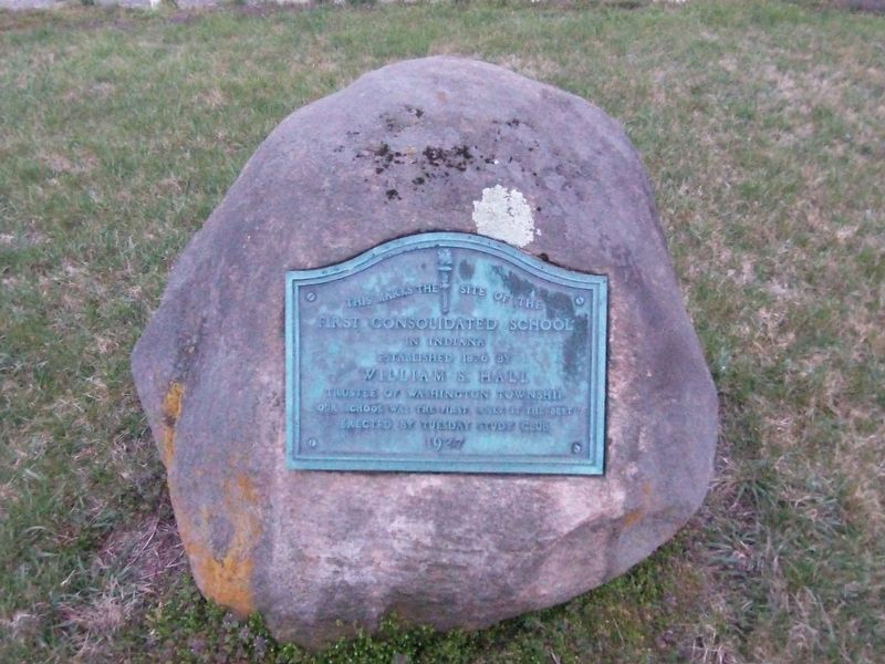 First Consolidated School Marker. Click for full size. First Consolidated School Marker image. Click for full size.