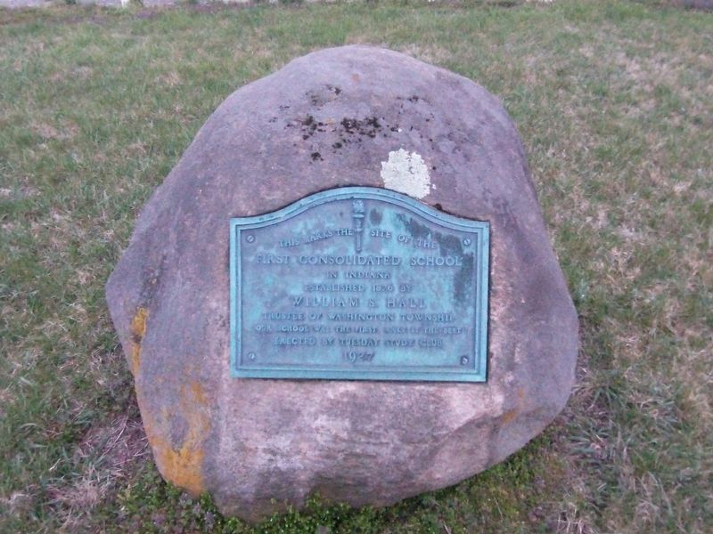 First Consolidated School Marker image. Click for full size.