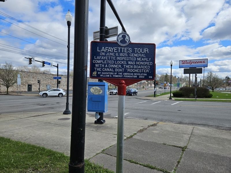 Lafayette's Tour Marker. Click for full size. Lafayette's Tour Marker image. Click for full size.