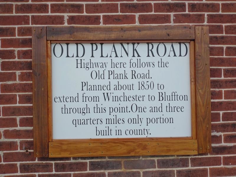 Old Plank Road Marker image. Click for full size.