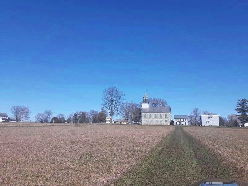 Looking east towards the Stone Arabia Church image. Click for full size.