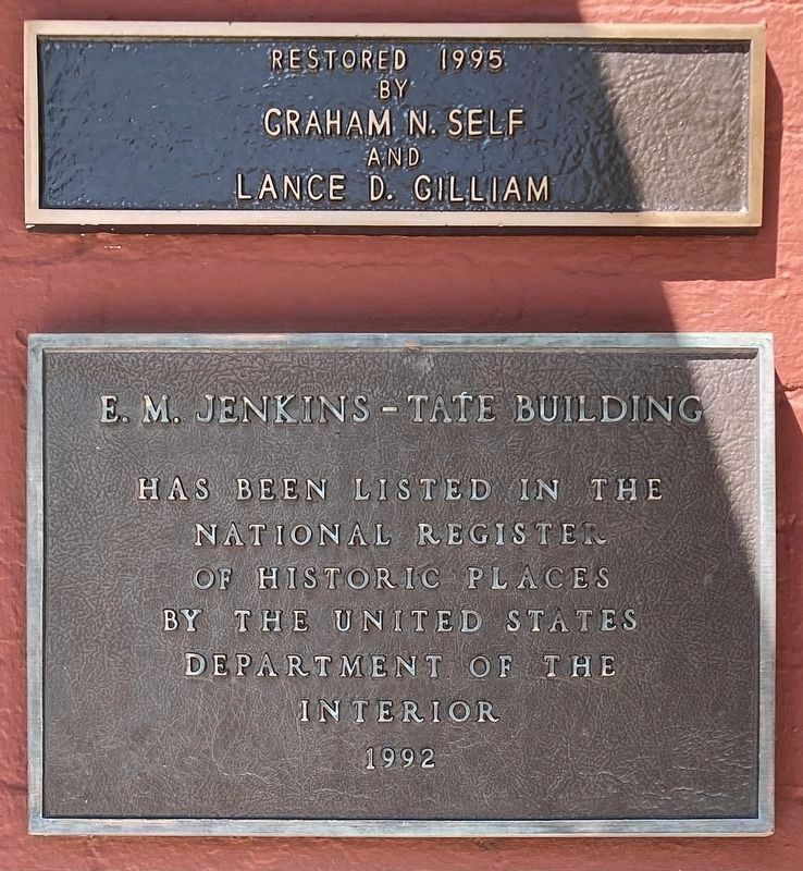 E.M. Jenkins-Tate Building Marker image. Click for full size.