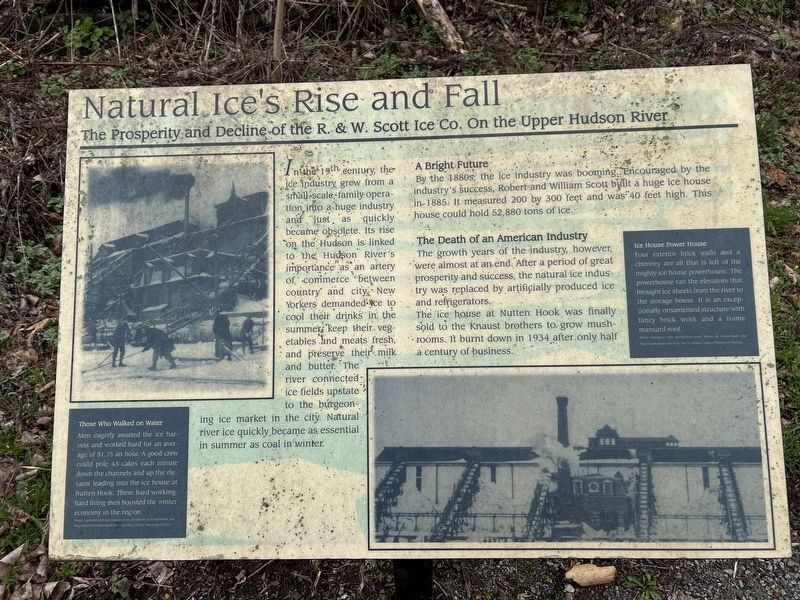 Natural Ice's Rise and Fall Marker. Click for full size. Natural Ice's Rise and Fall Marker image. Click for full size.