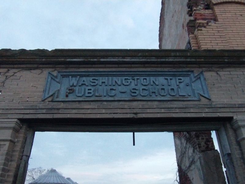 First Consolidated School Entrance Gate image. Click for full size.