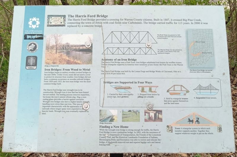 The Harris Ford Bridge Marker image. Click for full size.