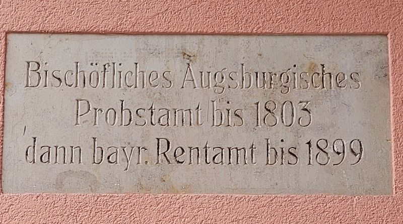 Bischöfliches Augsburgisches / Episcopal Augsburg Marker. Click for full size. Bischöfliches Augsburgisches / Episcopal Augsburg Marker image. Click for full size.