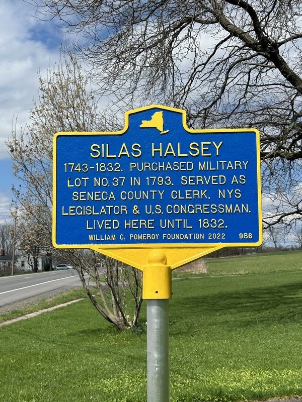 Silas Halsey Marker. Click for full size. Silas Halsey Marker image. Click for full size.
