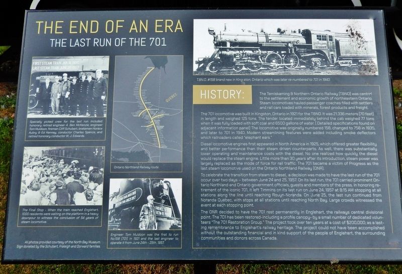 The End of an Era Marker image. Click for full size.