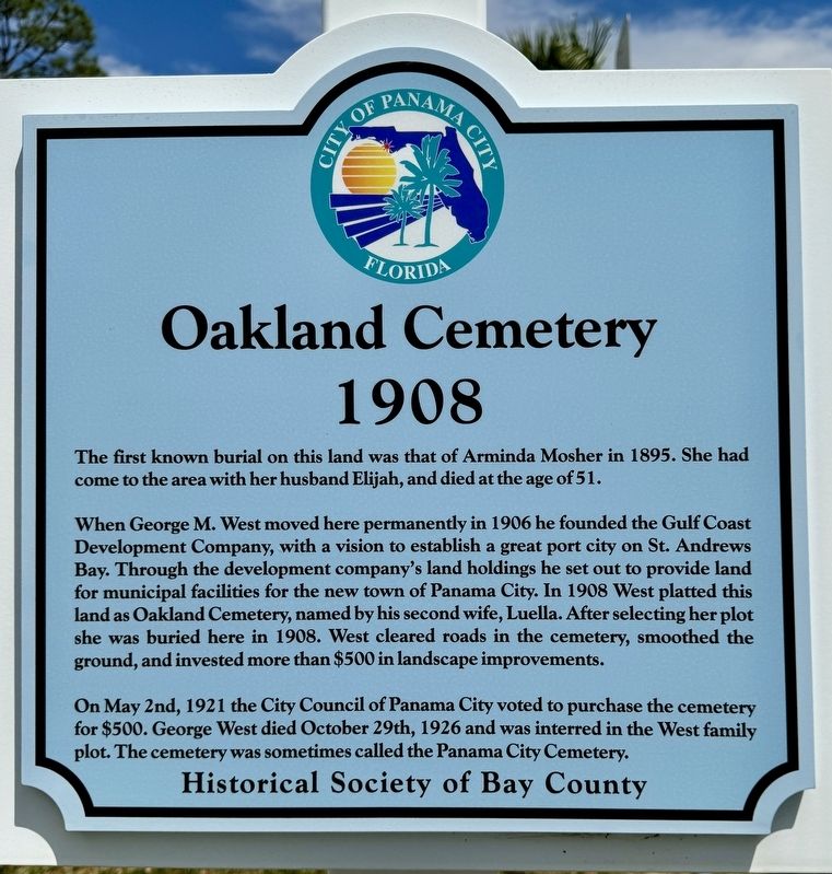 Oakland Cemetery Marker image. Click for full size.
