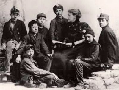 Ellen Webster Palmer and the Breaker Boys of Wyoming Valley. Click for full size. Ellen Webster Palmer and the Breaker Boys of Wyoming Valley image. Click for full size.
