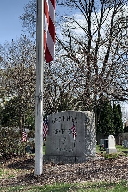 Grove Hill Cemetery entrance image. Click for full size.