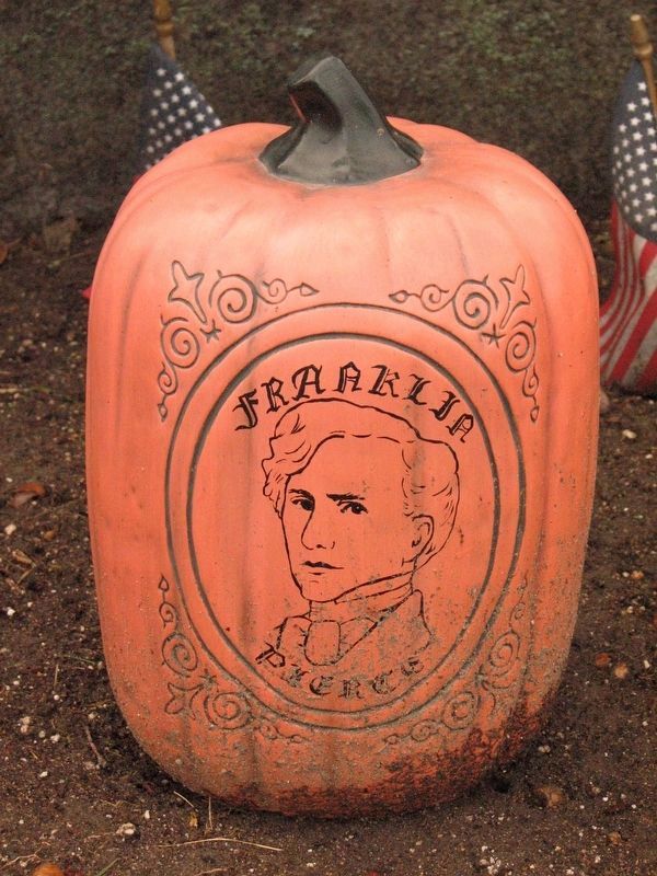 Franklin Pierce pumpkin image. Click for full size.