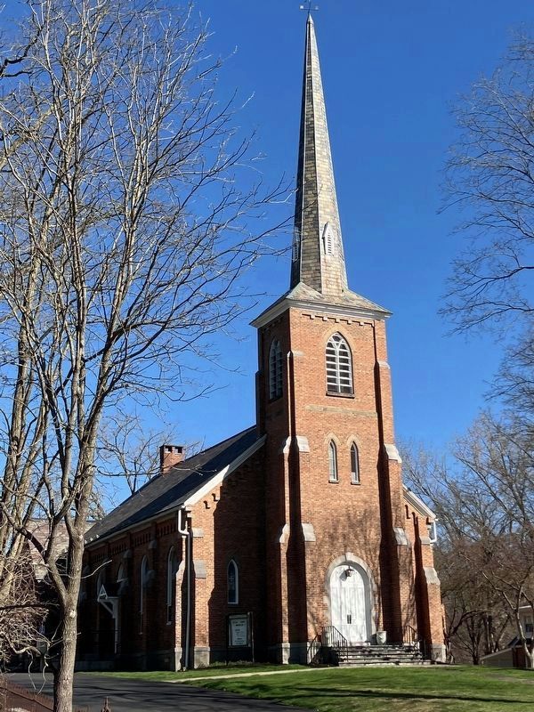 Slingerlands Community Methodist Church, built 1872. image. Click for full size.
