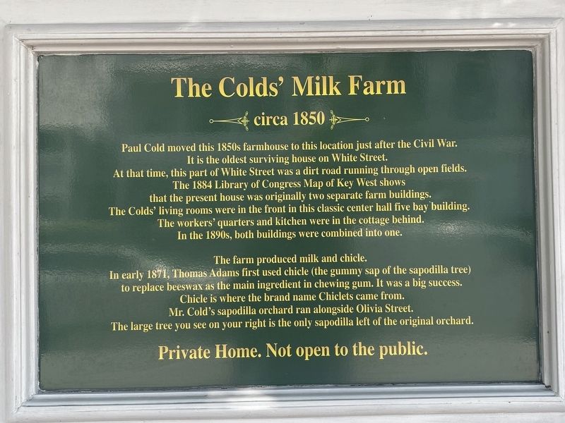 The Colds' Milk Farm Marker image. Click for full size.