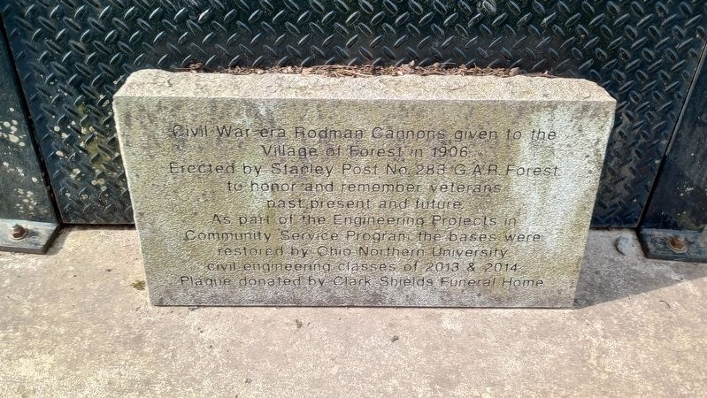 Civil War-era Rodman Cannons Marker. Click for full size. Civil War-era Rodman Cannons Marker image. Click for full size.