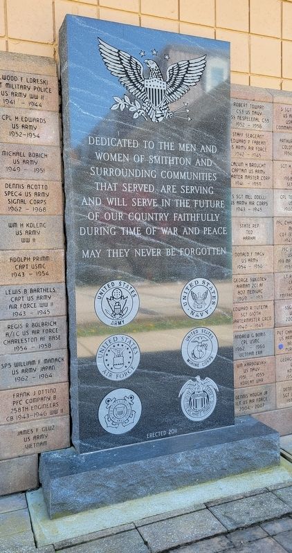 Smithton Veterans Memorial. Click for full size. Smithton Veterans Memorial image. Click for full size.