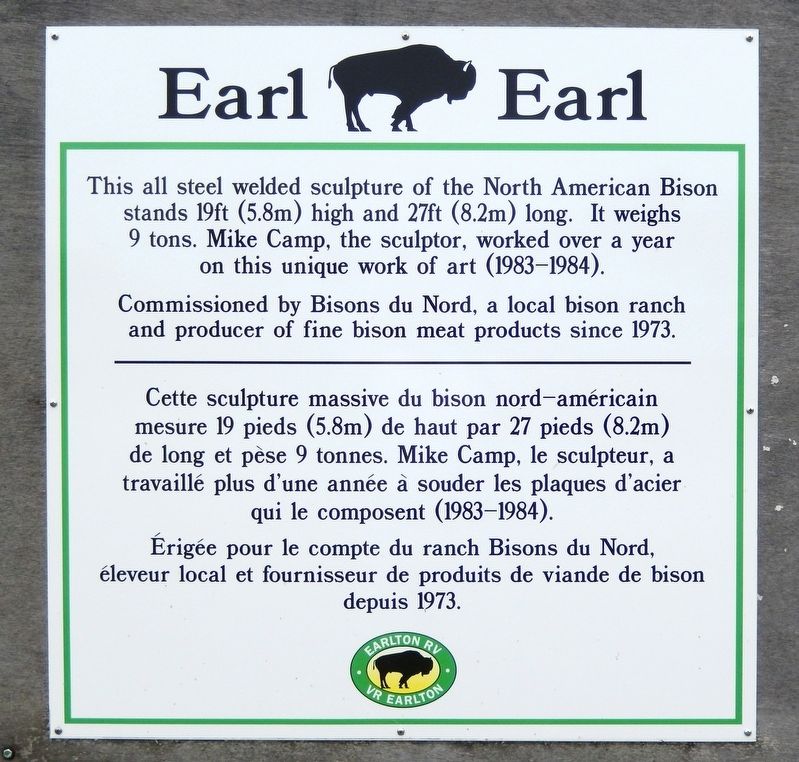 Earl Marker. Click for full size. Earl Marker image. Click for full size.