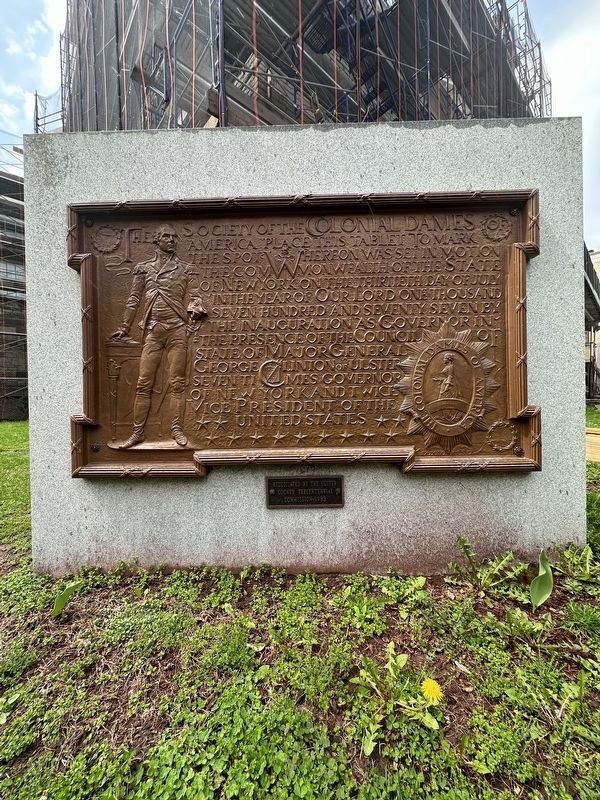 Beginning of the State of New York Marker. Click for full size. Beginning of the State of New York Marker image. Click for full size.