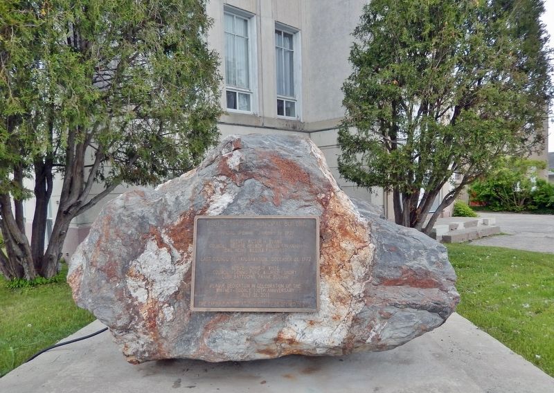 Tisdale Township Municipal Building Marker image. Click for full size.