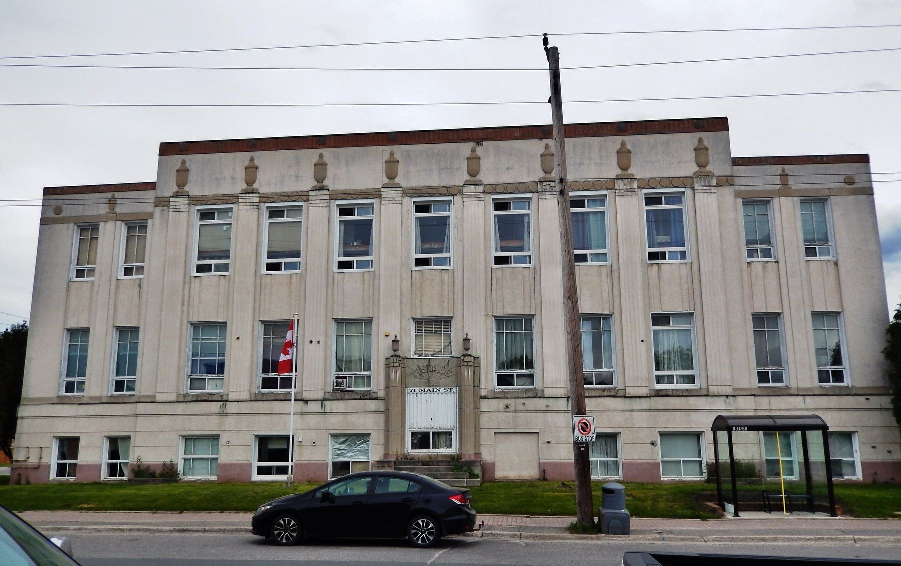 Tisdale Township Municipal Building (<i>west/front elevation</i>) image. Click for full size.