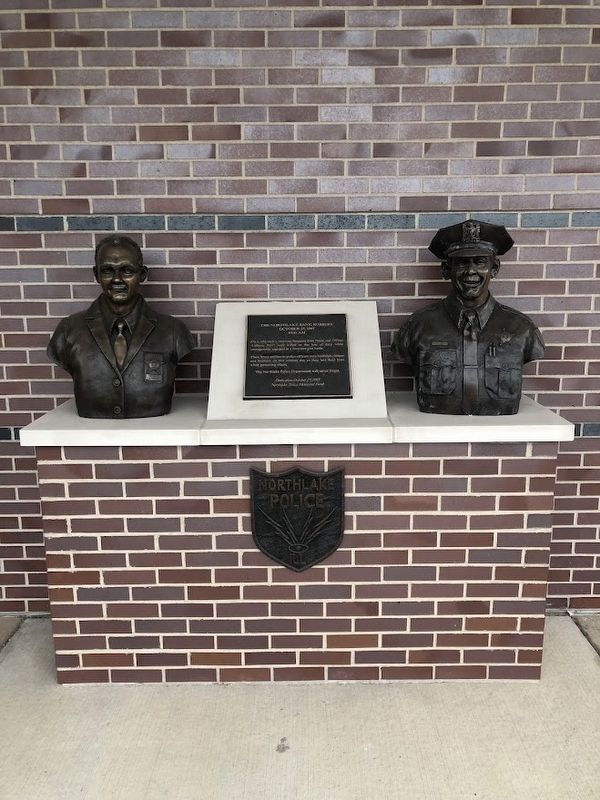 The Northlake Bank Robbery Memorial image. Click for full size.