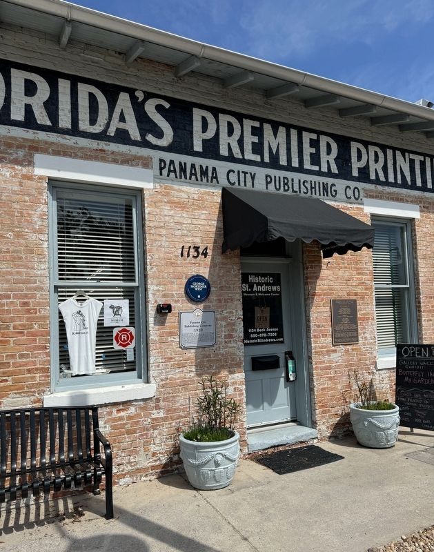 Panama City Publishing Company Marker. Click for full size. Panama City Publishing Company Marker image. Click for full size.