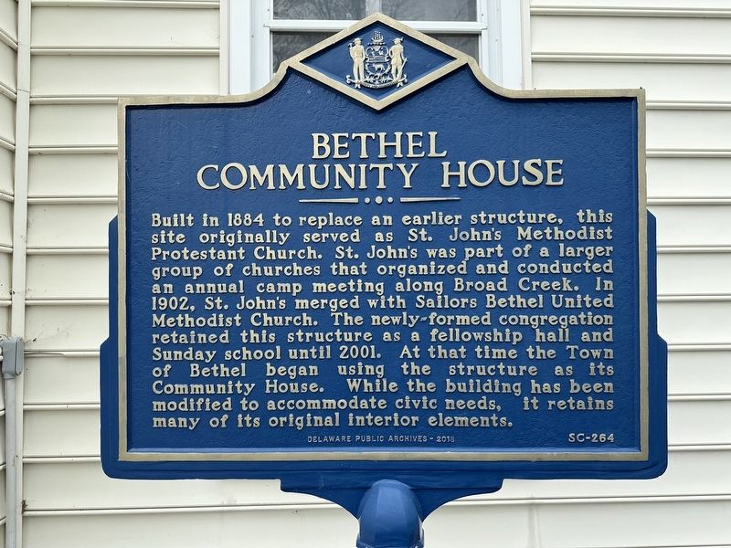 Bethel Community House Marker image. Click for full size.