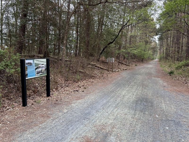 The Junction and Breakwater Trail Marker wide view. Click for full size. The Junction and Breakwater Trail Marker wide view image. Click for full size.