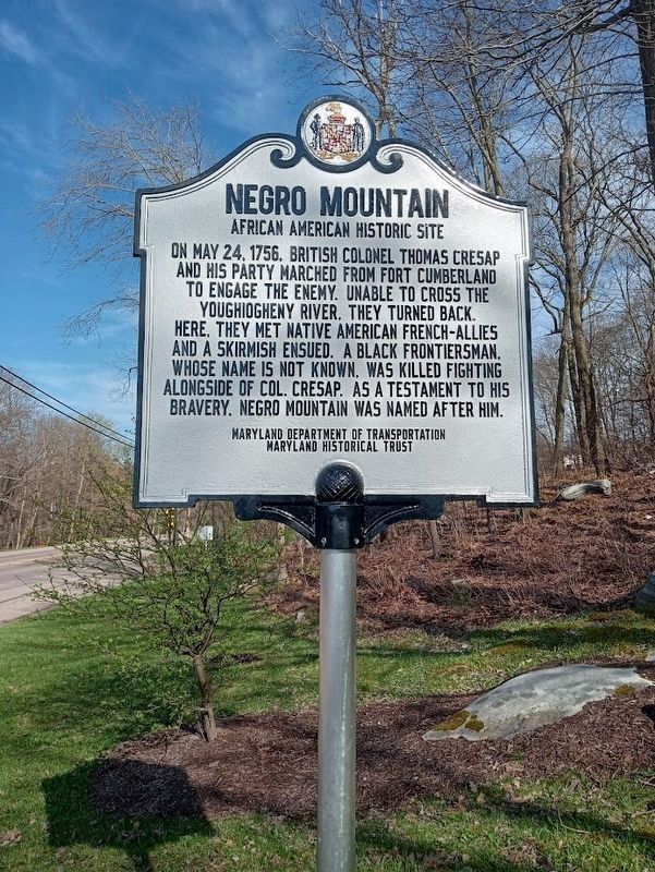 Negro Mountain Historical Marker