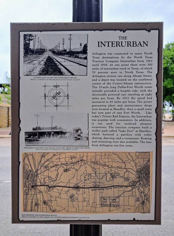 The Interurban Marker image. Click for full size.