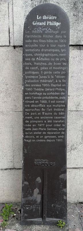 Le théâtre Gérard Philipe Marker. Click for full size. Le théâtre Gérard Philipe Marker image. Click for full size.