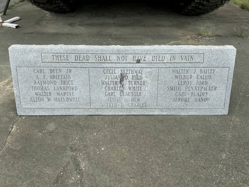 These Dead Shall Not Have Died in Vain Marker image. Click for full size.