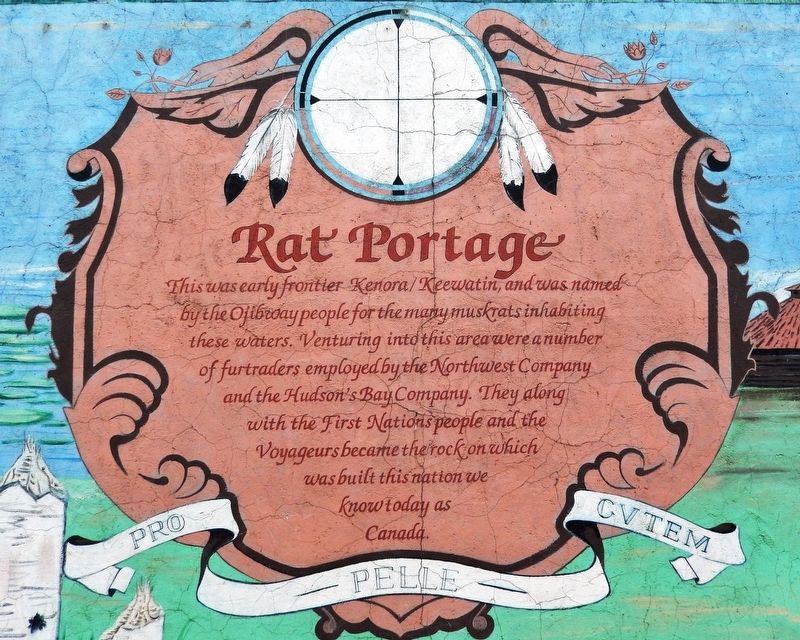 Rat Portage Marker image. Click for full size.