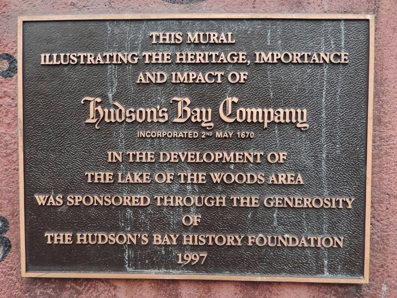 Hudson's Bay Company Plaque image. Click for full size.