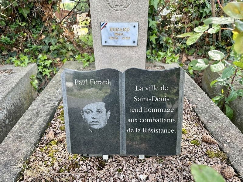 Paul Ferard�s grave image. Click for full size.